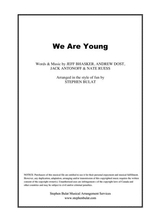 We Are Young Fun Lead Sheet In Original Key Of F