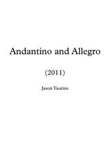 Andantino And Allegro