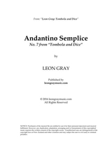Andantino Semplice Tombola And Dice No 7 Leon Gray