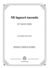 Handel Mi Lagner Tacendo In F Sharp Minor For Voice And Piano