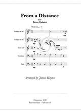 From A Distance For Brass Quintet