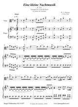 Mozart Eine Kleine Nachtmusik For Viola Piano