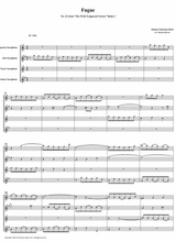 Fugue 21 From Well Tempered Clavier Book 2 Saxophone Quartet