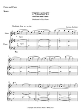 Twilight For Flute And Piano