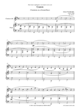 Pachelbels Canon Clarinet C Major Concert