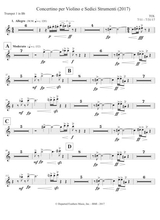 Concertino Per Violino E Sedici Strumenti 2017 Trumpet In Bb Part 1