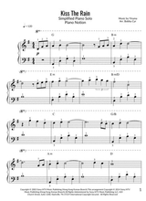 Kiss The Rain Yiruma Simplified Piano Solo