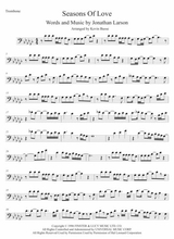 Seasons Of Love Trombone Original Key
