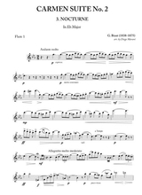 Nocturne From Carmen Suite No 2 For Flute Quartet