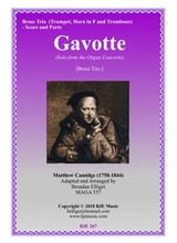 Gavotte Solo From The Organ Concerto Brass Trio