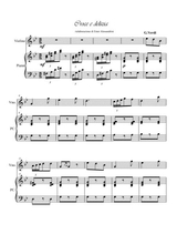 Croce E Delizia From Traviata Violin And Piano