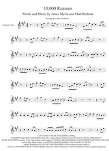 10 000 Reasons Original Key Soprano Sax