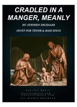 Cradled In A Manger Meanly Duet For Tenor Bass Solo