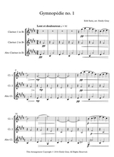 Three Gymnopedies Clarinet Trio With Alto Clarinet