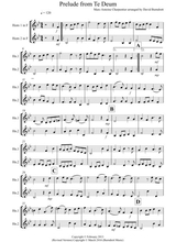 Prelude From Te Deum For French Horn Duet