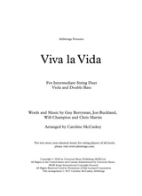 Viva La Vida Viola And Double Bass Duet