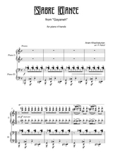 A Khachaturian SABre Dance 1 Piano 4 Hands