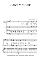 O Holy Night A Adams SATB Choir And Organ