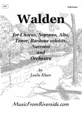 Walden Full Orchestral Score Including All Musical Numbers And Readings