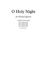 O Holy Night For Clarinet Quartet