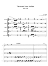 Toccata And Fugue In D Minor Flute Choir