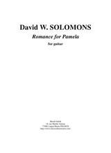 David Warin Solomons Romance For Pamela For Solo Guitar