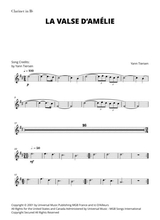 Yann Tiersen La Valse D Amlie For Clarinet In Bb
