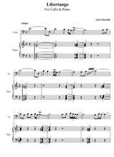 Piazzolla Libertango For Cello And Piano