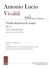 Vivaldi Sonata In G Major Per Pisendel Rv 25