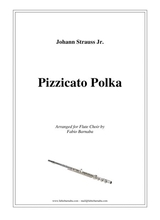 Pizzicato Polka For Flute Choir