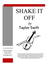 Shake It Off Cello Solo With Piano Accompaniment