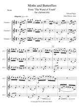 Moths And Butterflies By Elgar For Clarinet Trio