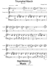 Triumphal March Aida Act Ii For Trumpet In Bb Original Key