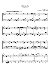 3 Arias From Carmen For Violin Cello Duet