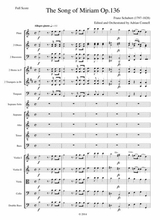 Schubert The Song Of Miriam Op 136