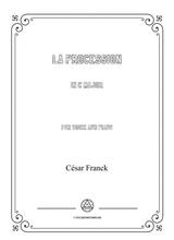 Franck La Procession In C Major For Voice And Piano