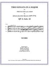 Quantz Trio Sonata In A Major Qv 2 Anh 32