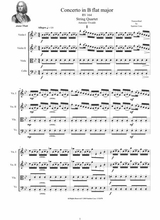 Vivaldi Concerto In B Flat Major Rv 164 For String Quartet