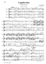 Coppelia Suite For Flute Quartet