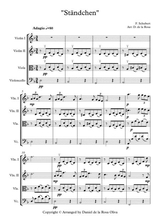 Stndchen F Schubert For String Quartet And Parts