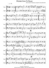 Prelude From Te Deum For Tuba Duet