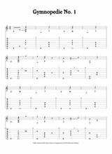 Gymnopedie No 1 For Fingerstyle Guitar Tuned Cgdgad