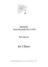Mozart Rondo For 3 Flutes From Serenade No 6 K439b