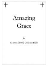 Amazing Grace Eb Tuba Treble Clef Solo