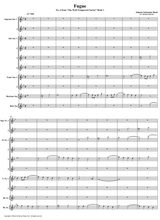 Fugue 04 From Well Tempered Clavier Book 1 Saxophone Choir