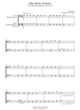 Jolly Old St Nicholas For Cello Duet Suitable For Grades 1 5