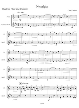Nostalgia Duet For Flute And Clarinet