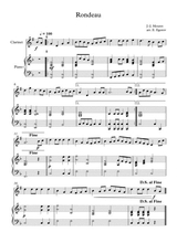 Rondeau Jean Joseph Mouret For Clarinet Piano