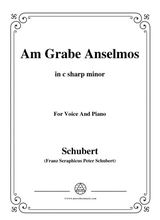Schubert Am Grabe Anselmos In C Sharp Minor Op 6 No 3 For Voice And Piano