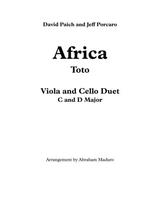 Africa By Toto Viola Cello Duet Two Tonalities Included
